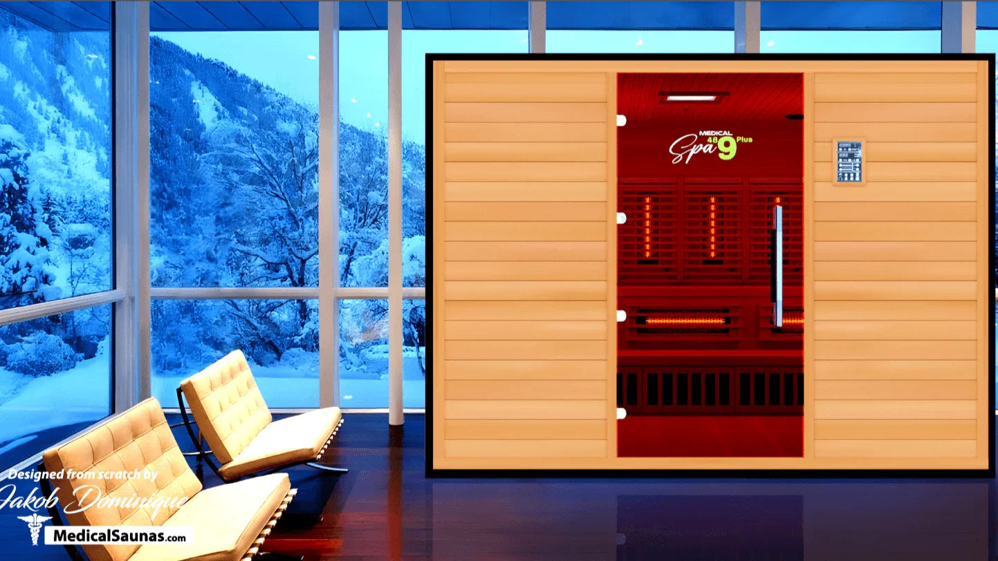 Commercial 489™ Medical Sauna | Max Capacity Infrared + Android + ADA - Sauna Luxuries