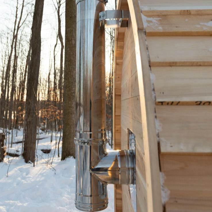 Liesurecraft CT Elation Sauna | 3–4 Person Electric Heated Barrel Kit - Sauna Luxuries