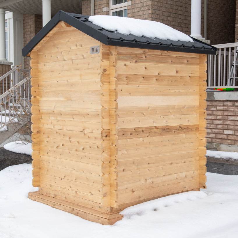 Dundalk Leisurecraft CT Granby Cabin Sauna | 2–3 Person Electric Sauna - Sauna Luxuries