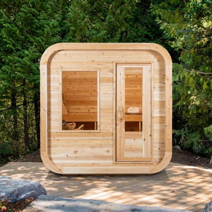 Dundalk Leisurecraft CT Luna Sauna | Electric Heated Cedar Kit - Sauna Luxuries