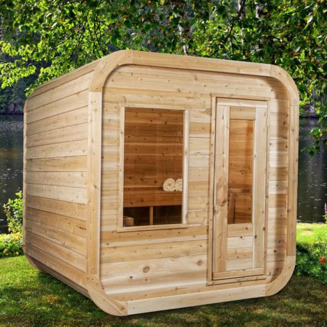 Dundalk Leisurecraft CT Luna Sauna | Electric Heated Cedar Kit - Sauna Luxuries