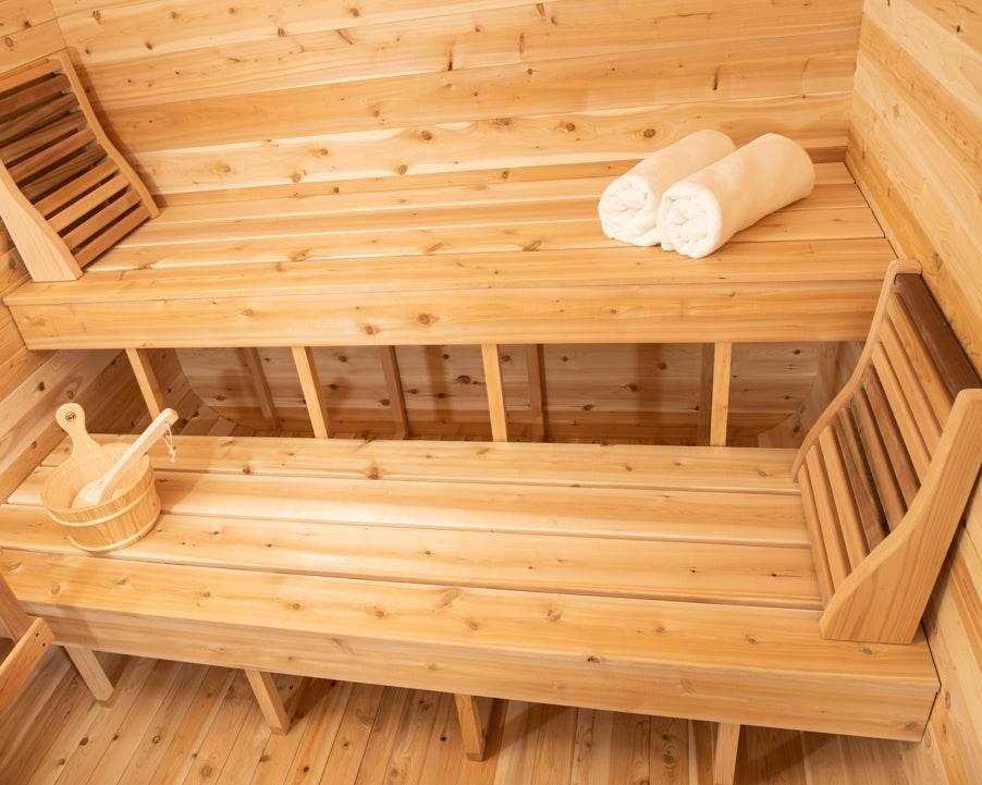Dundalk Leisurecraft CT Luna Sauna | Electric Heated Cedar Kit - Sauna Luxuries