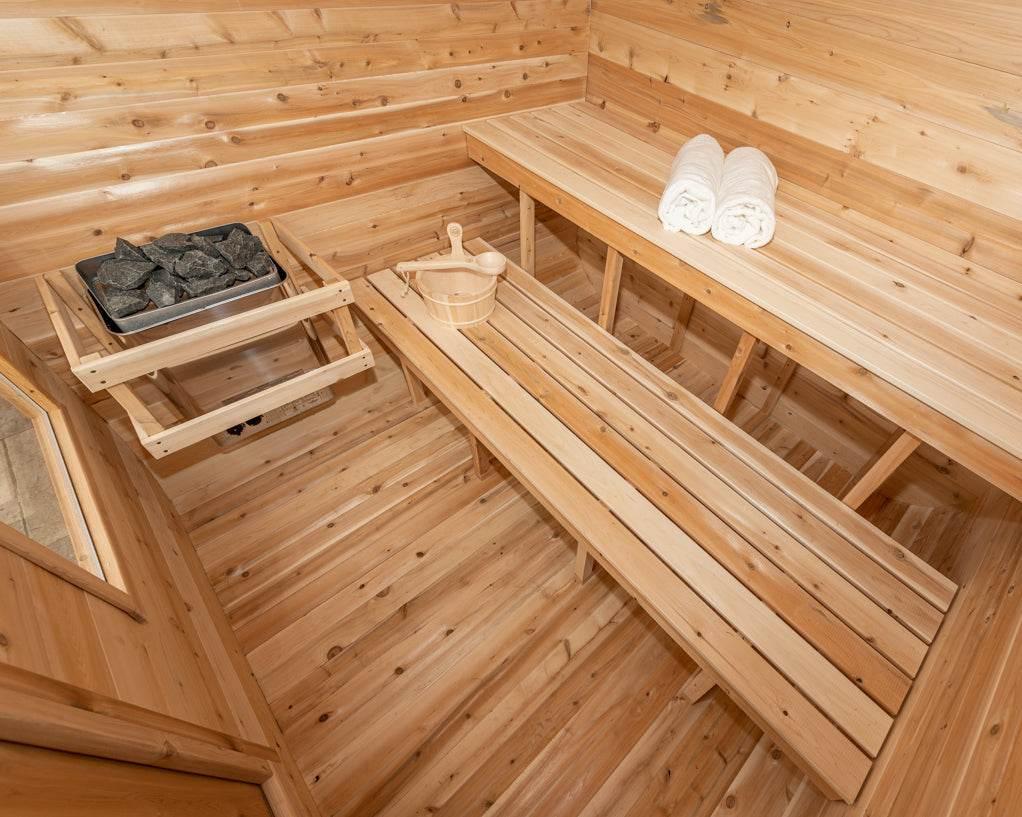 Dundalk Leisurecraft CT Luna Sauna | Electric Heated Cedar Kit - Sauna Luxuries