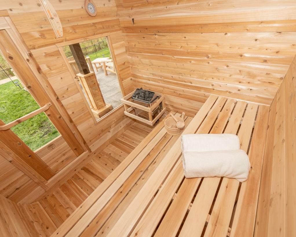 Dundalk Leisurecraft CT Luna Sauna | Electric Heated Cedar Kit - Sauna Luxuries