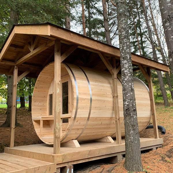 Leisurecraft CT Tranquility Barrel Sauna | Wood Burning - Sauna Luxuries