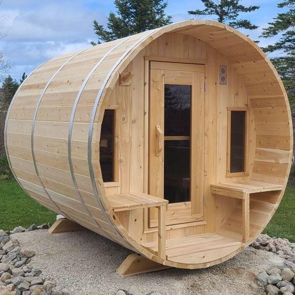 Leisurecraft CT Tranquility Barrel Sauna | Wood Burning - Sauna Luxuries