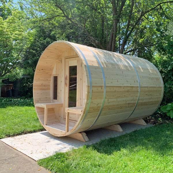 Leisurecraft CT Tranquility Barrel Sauna | Wood Burning - Sauna Luxuries