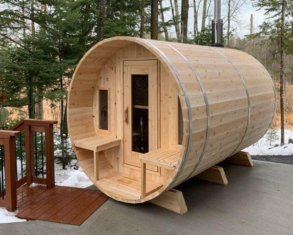 Leisurecraft CT Tranquility Barrel Sauna | Wood Burning - Sauna Luxuries