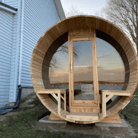 Leisurecraft Tranquility MP Barrel Sauna | Wood Burning - Sauna Luxuries