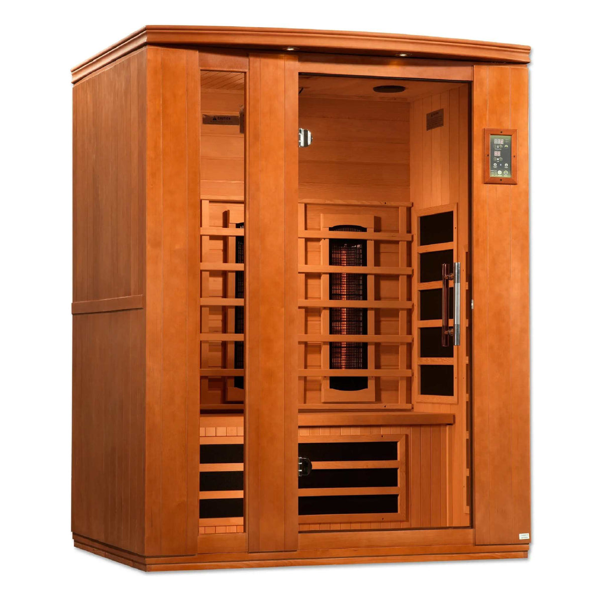 Dynamic Lugano 3-Person Full Spectrum Near Zero EMF FAR Infrared Sauna - Sauna Luxuries