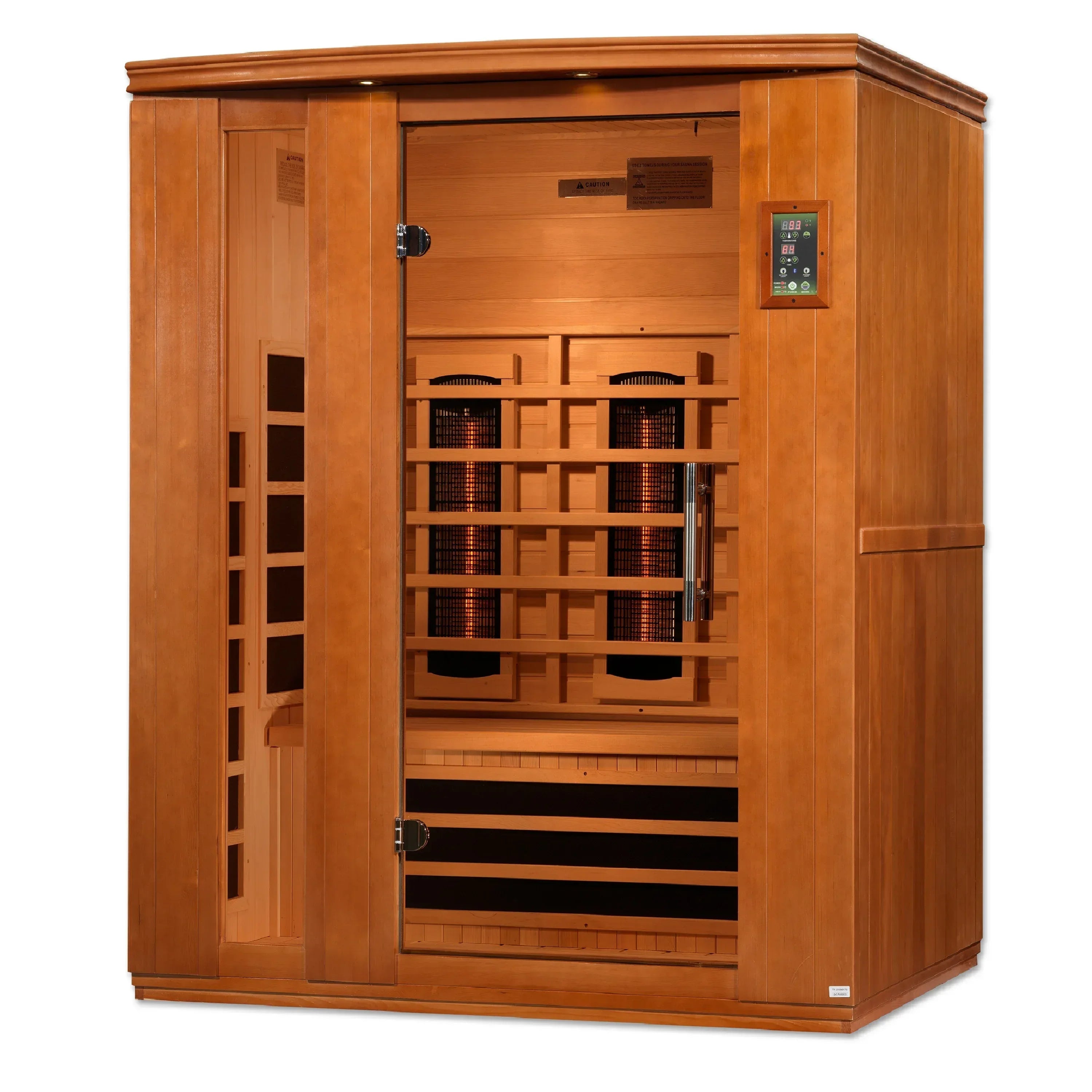 Dynamic Lugano 3-Person Full Spectrum Near Zero EMF FAR Infrared Sauna - Sauna Luxuries