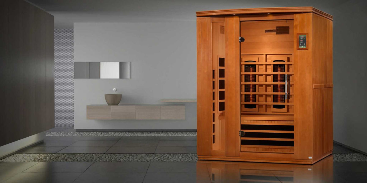 Dynamic Lugano 3-Person Full Spectrum Near Zero EMF FAR Infrared Sauna - Sauna Luxuries