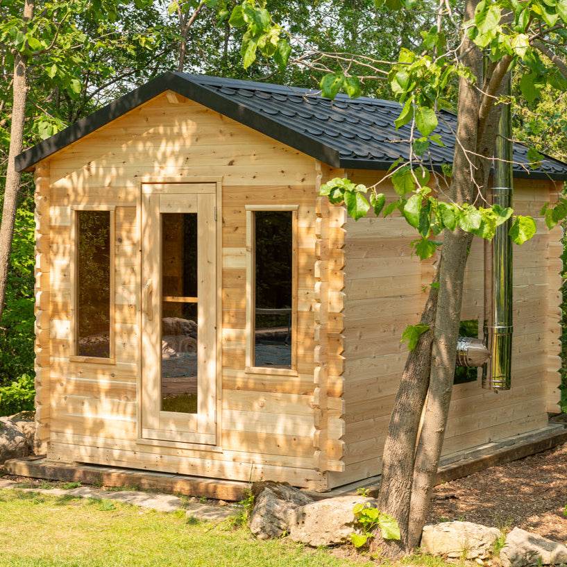 Leisurecraft CT Georgian Cabin Sauna with Changeroom | 3–4 Person Electric Sauna - Sauna Luxuries