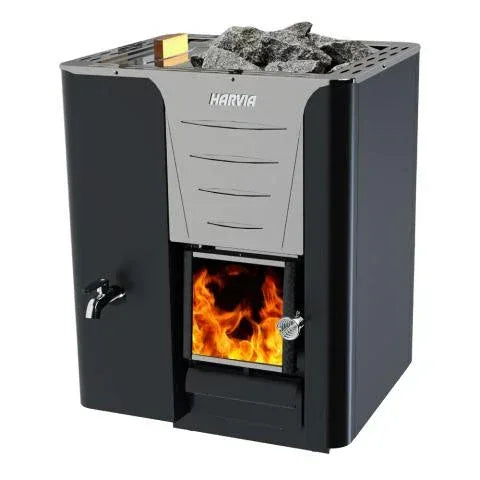 Harvia Pro 20 RS 24.1kW Wood Sauna Stove with Water Tank - Sauna Luxuries