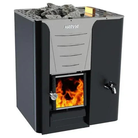 Harvia Pro 20 RS 24.1kW Wood Sauna Stove with Water Tank - Sauna Luxuries
