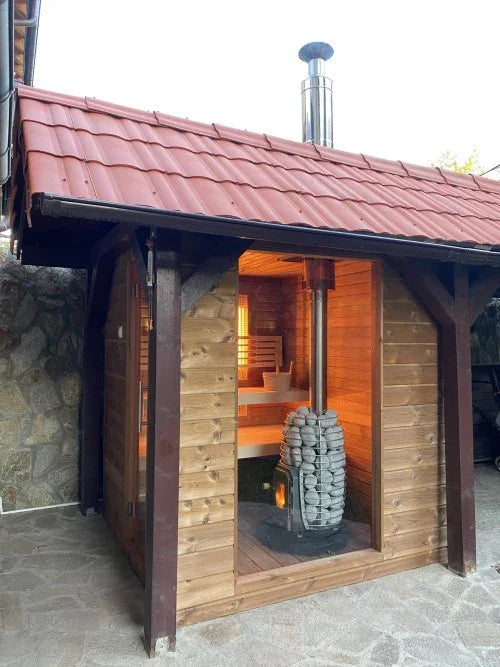 HUUM Thru Ceiling Chimney Kit for Sauna Wood Stoves HUUM