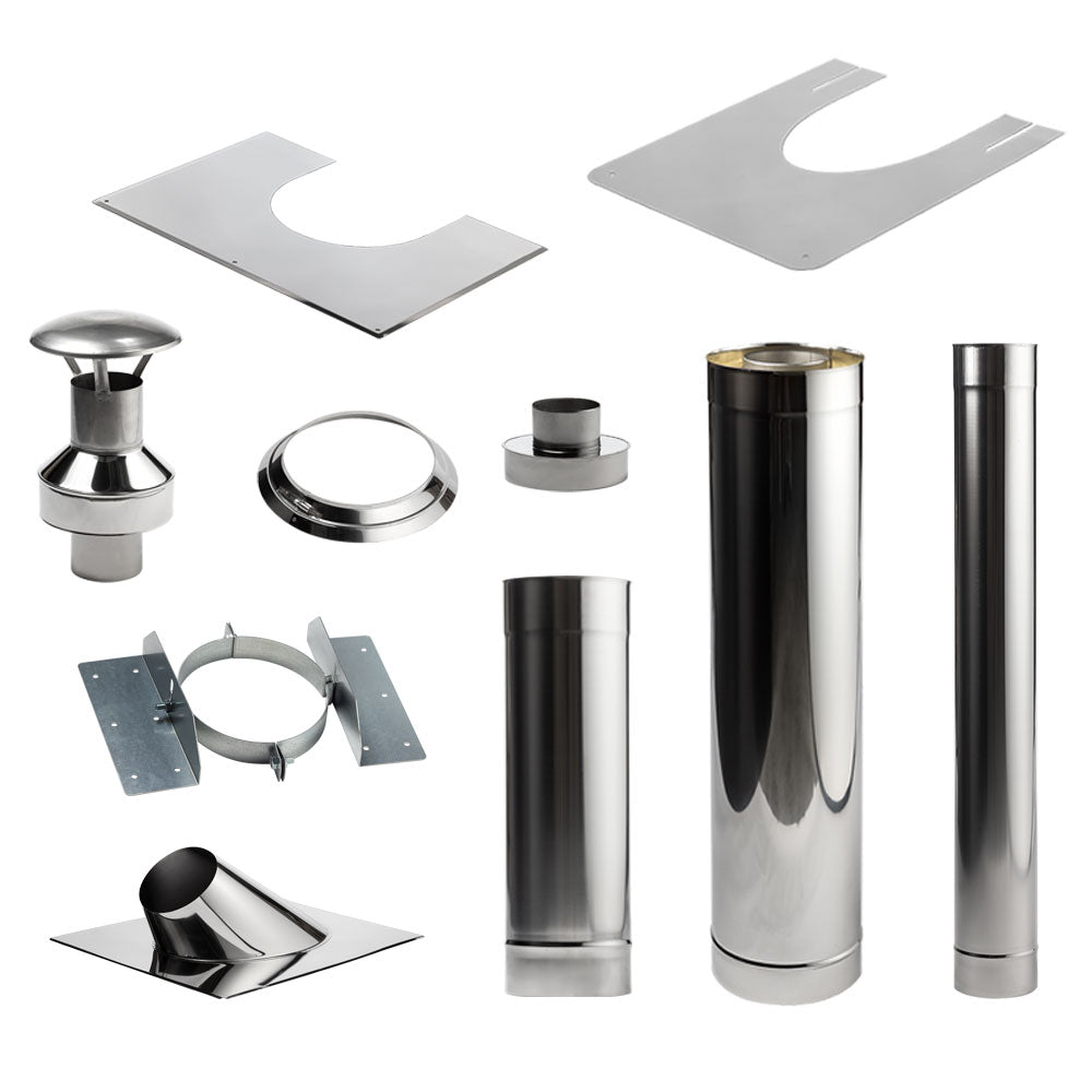 HUUM Thru Ceiling Chimney Kit for Sauna Wood Stoves