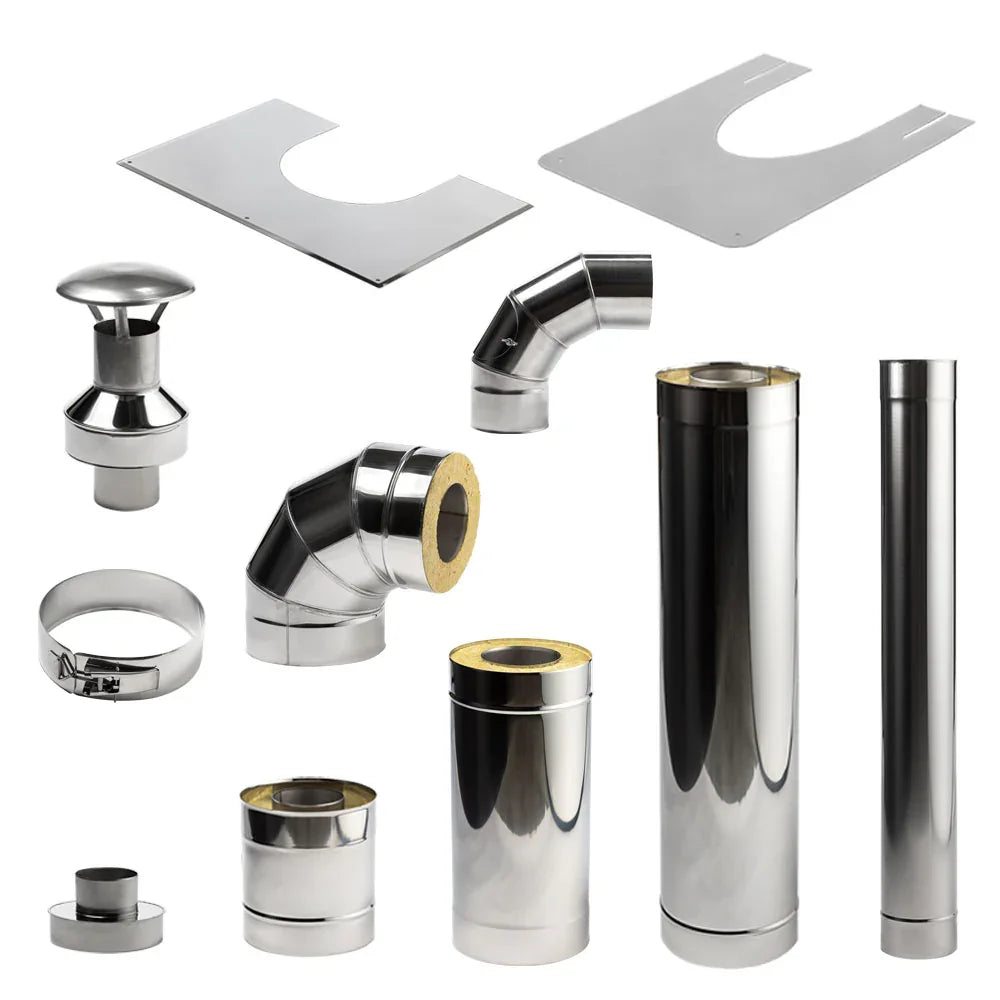Sauna Wood Stove Chimney Set, Thru-Wall HUUM