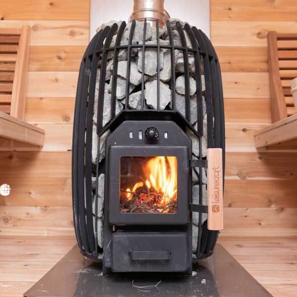 Liesurecraft CT Harmony Barrel Sauna | Wood Burning Outdoor Sauna - Sauna Luxuries