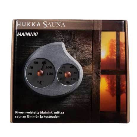 MAININKI Sauna Thermometer & Hygrometer | Finnish Soapstone Duo - Sauna Luxuries