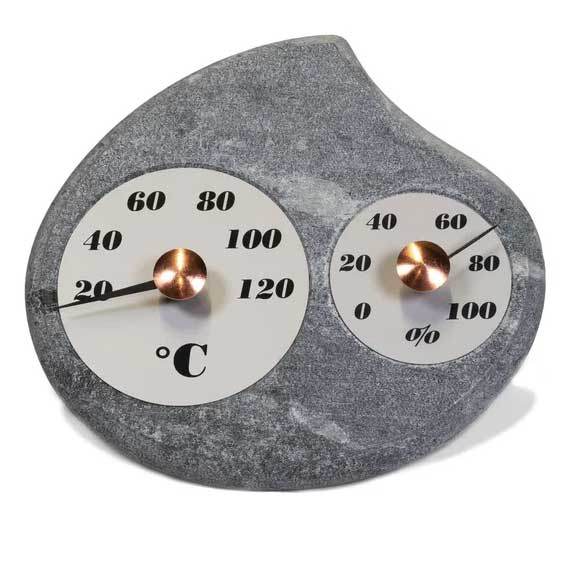 MAININKI Sauna Thermometer & Hygrometer | Finnish Soapstone Duo - Sauna Luxuries