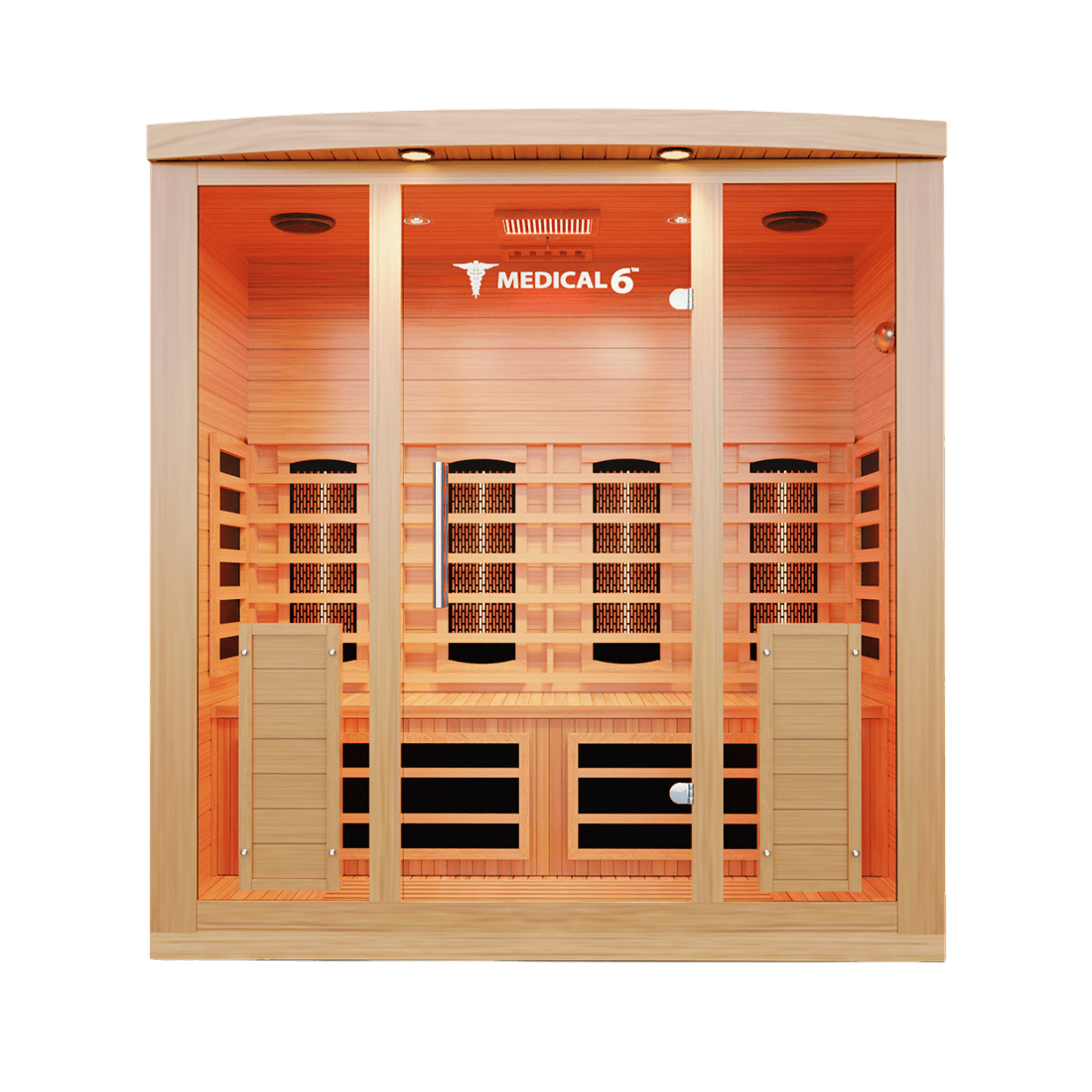 Medical 6 Infrared Sauna | Doctor-Designed 3-Person Sauna - Sauna Luxuries