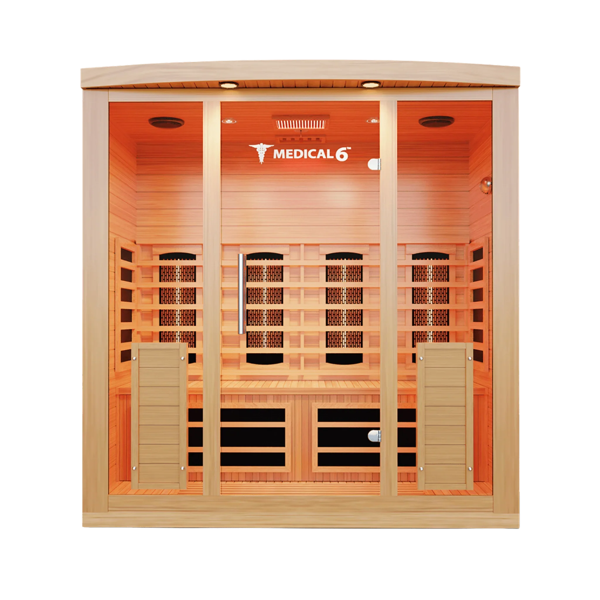 Medical 6 Infrared Sauna | Doctor-Designed 3-Person Sauna - Sauna Luxuries