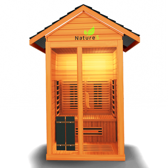 Medical Nature 5 Outdoor Sauna | Infrared + Hot Yoga - Sauna Luxuries