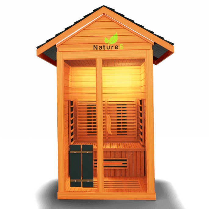 Medical Nature 5 Outdoor Sauna | Infrared + Hot Yoga - Sauna Luxuries