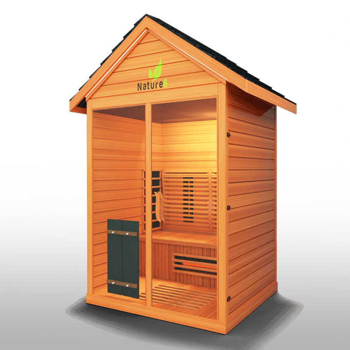 Medical Nature 6 Outdoor Sauna | Infrared + Chromatic Light - Sauna Luxuries