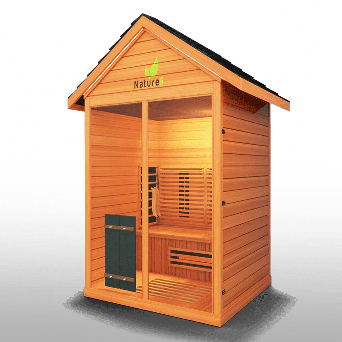 Medical Nature 6 Outdoor Sauna | Infrared + Chromatic Light - Sauna Luxuries