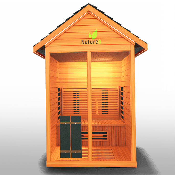 Medical Nature 6 Outdoor Sauna | Infrared + Chromatic Light - Sauna Luxuries
