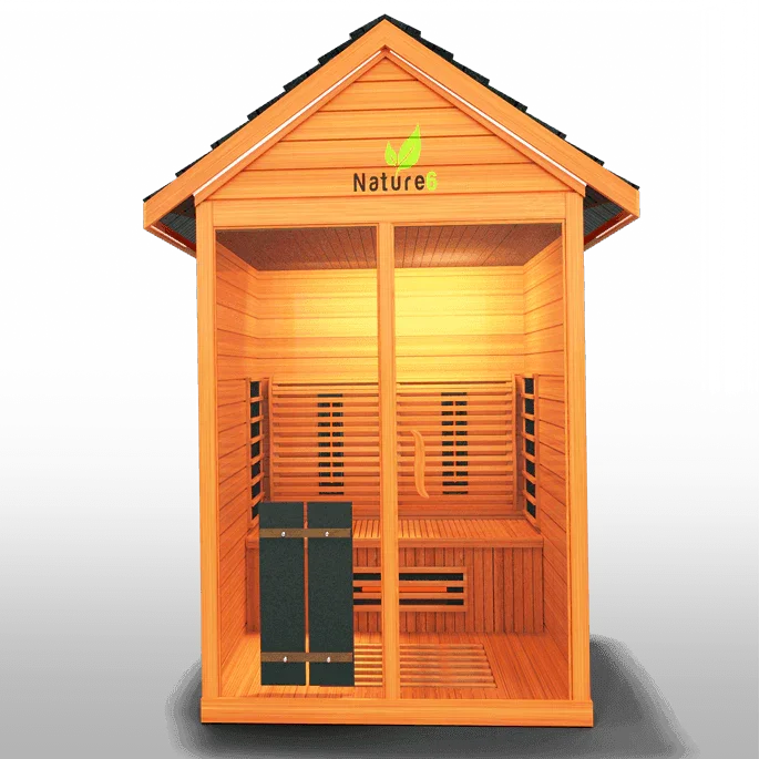 Medical Nature 6 Outdoor Sauna | Infrared + Chromatic Light - Sauna Luxuries