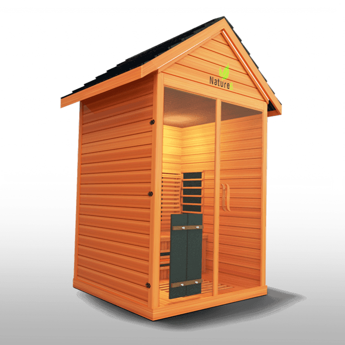 Medical Nature 6 Outdoor Sauna | Infrared + Chromatic Light - Sauna Luxuries