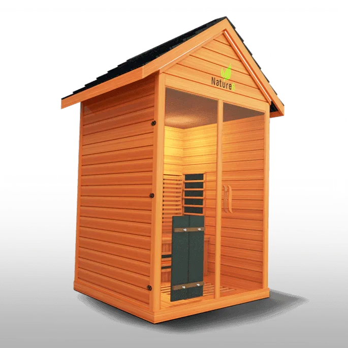 Medical Nature 6 Outdoor Sauna | Infrared + Chromatic Light - Sauna Luxuries