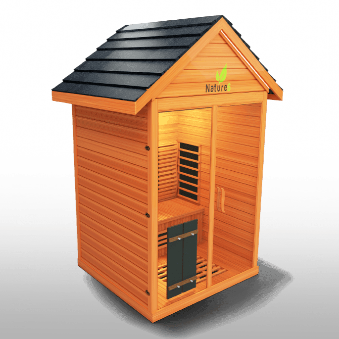 Medical Nature 6 Outdoor Sauna | Infrared + Chromatic Light - Sauna Luxuries