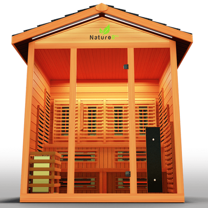 Medical Nature 8 Plus Hybrid Outdoor Sauna | Infrared + Steam Therapy - Sauna Luxuries