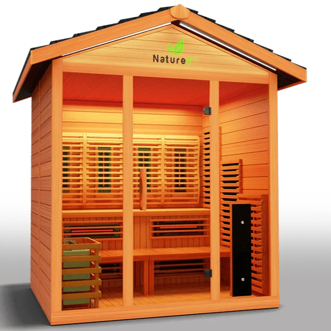 Medical Nature 8 Plus Hybrid Outdoor Sauna | Infrared + Steam Therapy - Sauna Luxuries