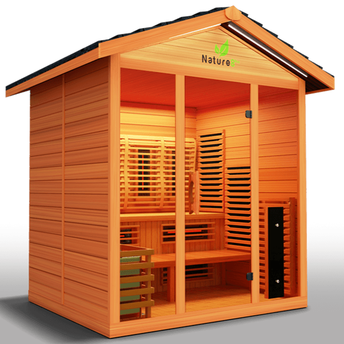 Medical Nature 8 Plus Hybrid Outdoor Sauna | Infrared + Steam Therapy - Sauna Luxuries