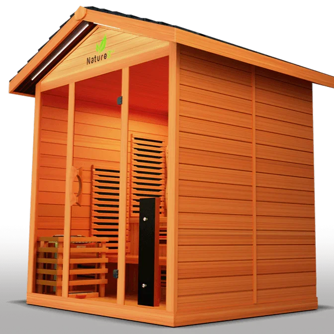 Medical Nature 8 Plus Hybrid Outdoor Sauna | Infrared + Steam Therapy - Sauna Luxuries