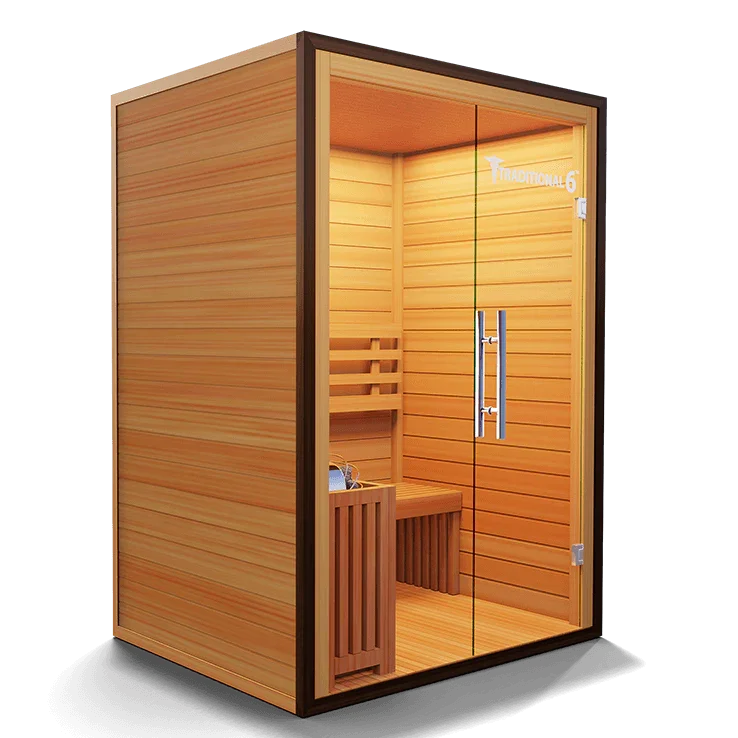 Medical Traditional 6 Sauna | Premium 3-Person Finnish Sauna - Sauna Luxuries
