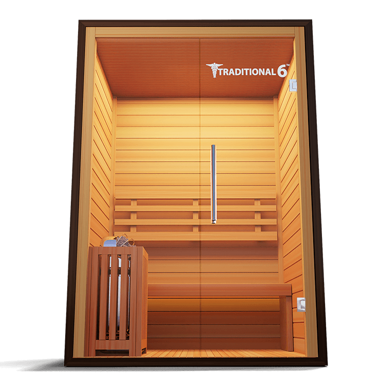 Medical Traditional 6 Sauna | Premium 3-Person Finnish Sauna - Sauna Luxuries