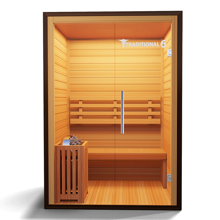 Medical Traditional 6 Sauna | Premium 3-Person Finnish Sauna - Sauna Luxuries