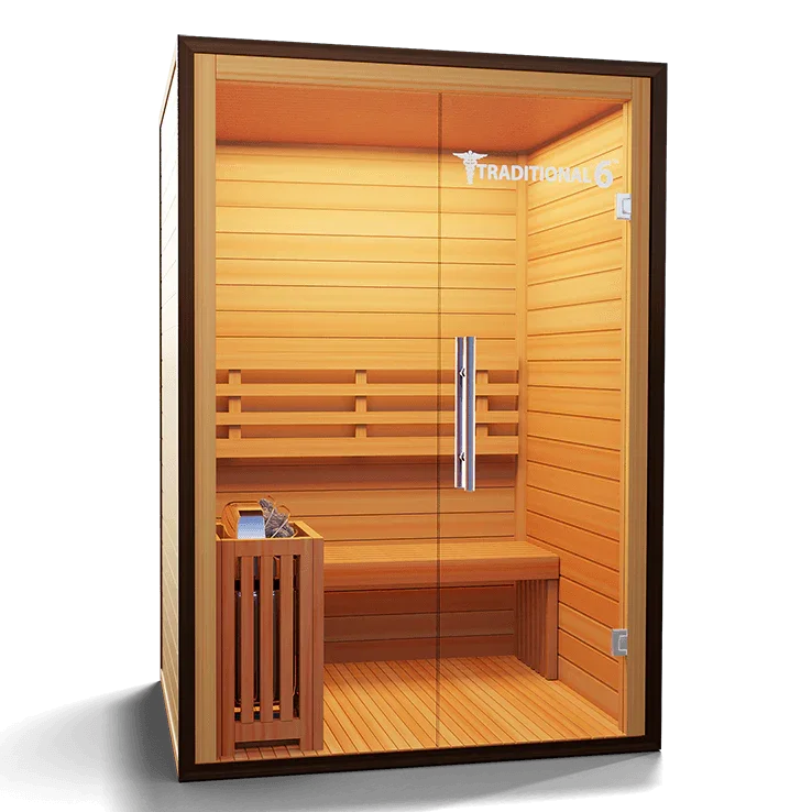 Medical Traditional 6 Sauna | Premium 3-Person Finnish Sauna - Sauna Luxuries