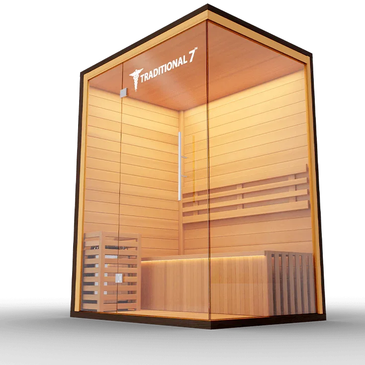 Medical Traditional 7 Sauna | 4-Person Finnish Dry Sauna - Sauna Luxuries