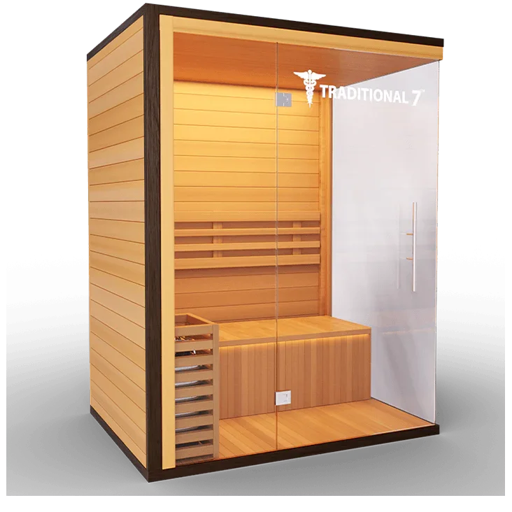 Medical Traditional 7 Sauna | 4-Person Finnish Dry Sauna - Sauna Luxuries
