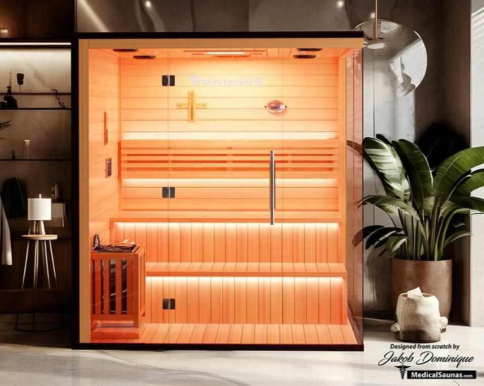 Medical Traditional 9 Plus Sauna | 6-Person Luxury Sauna - Sauna Luxuries
