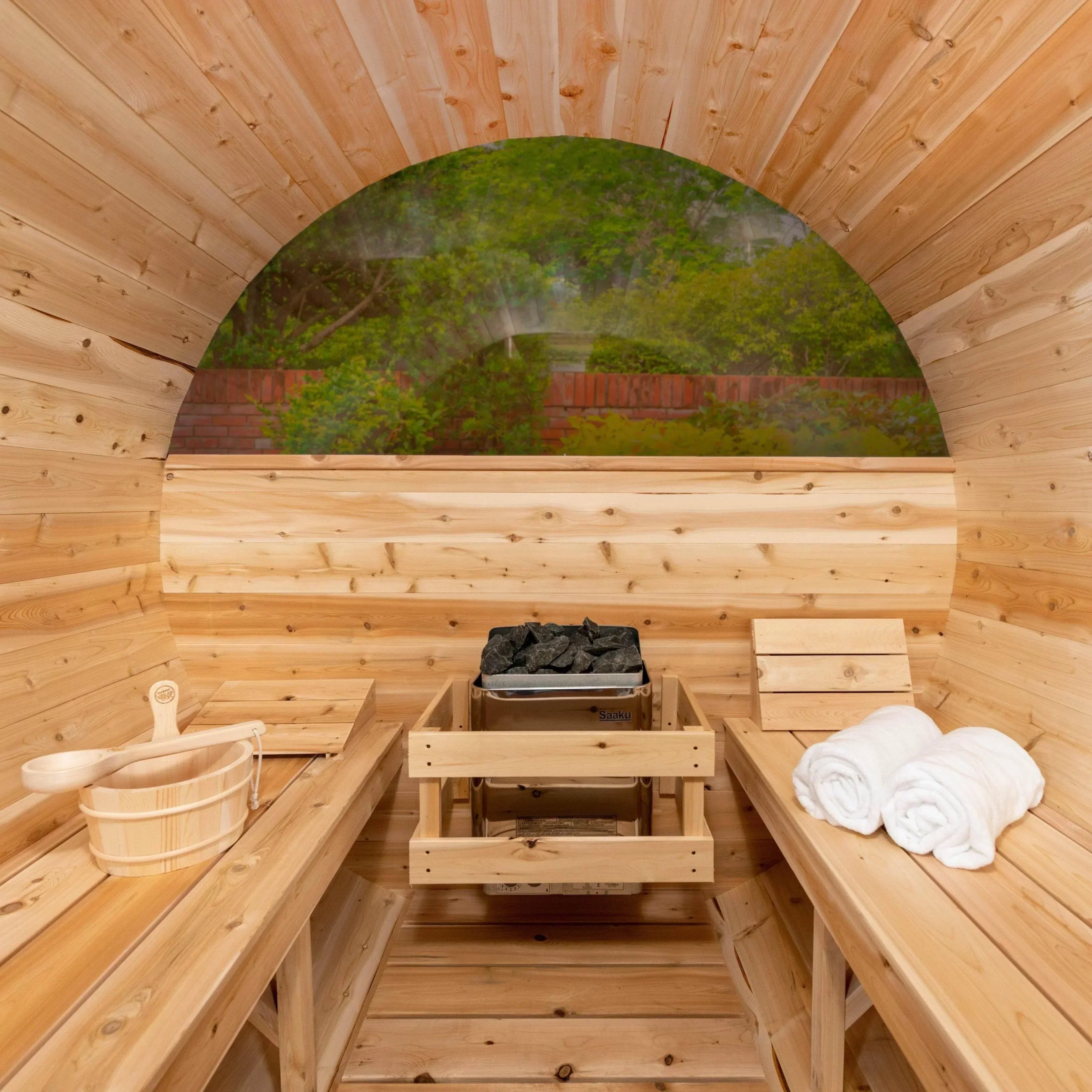 Leisurecraft Tranquility MP Barrel Sauna | Wood Burning - Sauna Luxuries