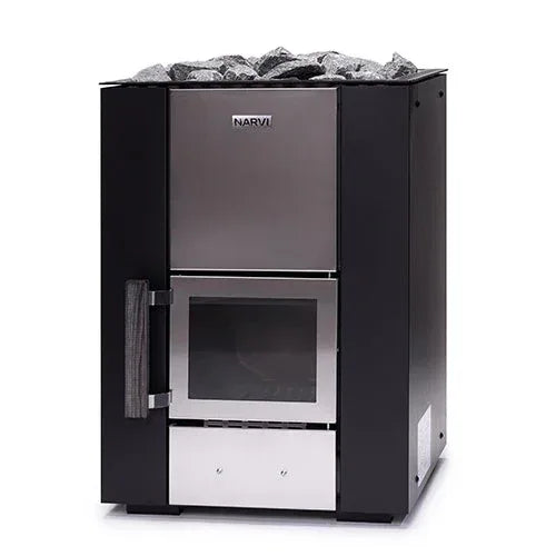 Narvi Kuru 13 kW Wood Burning Sauna Stove - Sauna Luxuries