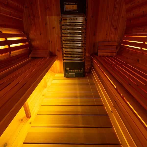 Double Bench Light Set for Sauna Benches | LED Kit with Remote Control - Sauna Luxuries